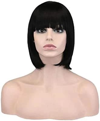 DILLARDS Short Straight Bob Wig Black Women