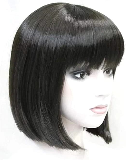 DILLARDS Short Bob Wig Dark Brown for Parties & Halloween