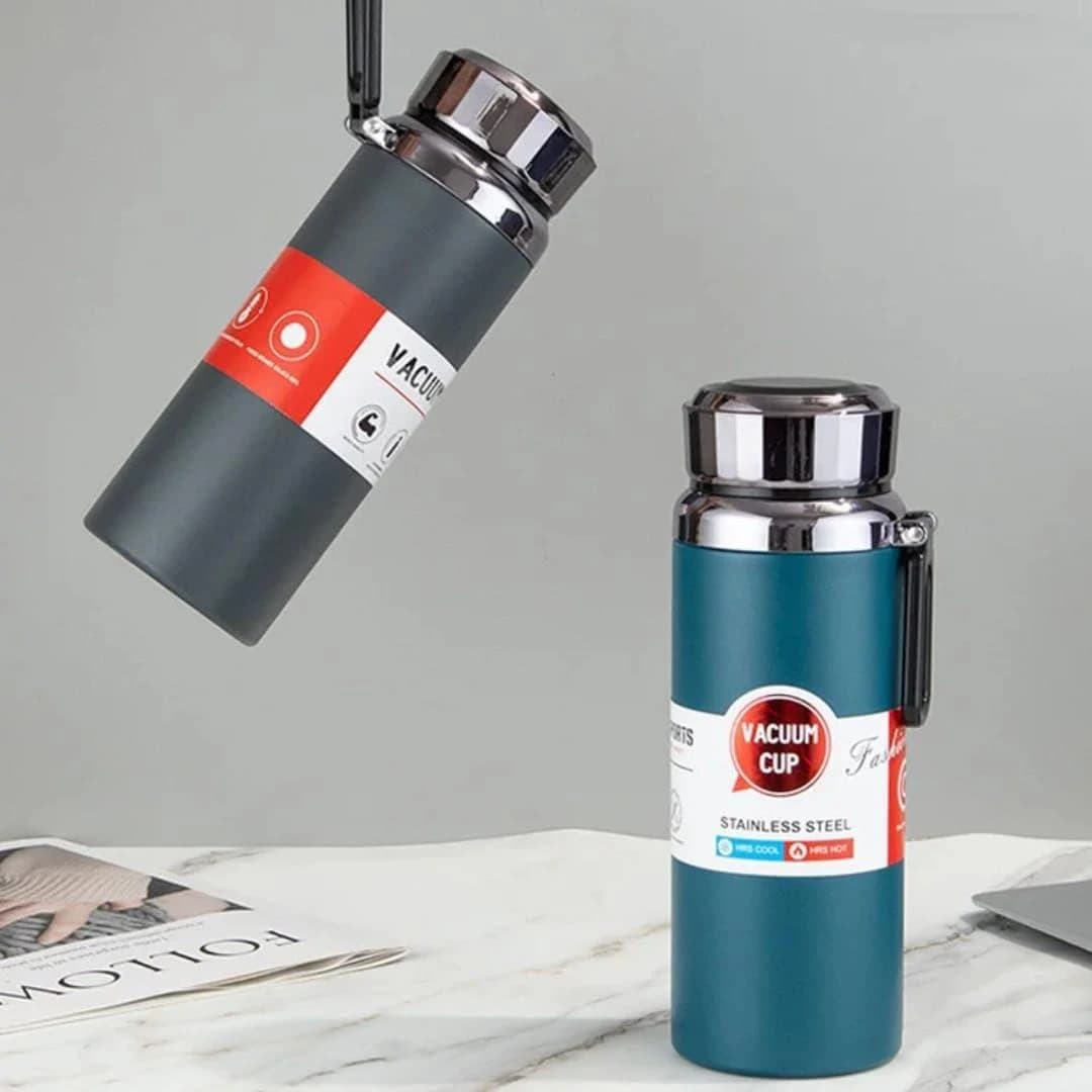 Insulated Stainless Steel Water Bottle, Multicolor, with Chrome Cap, Hanging 