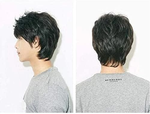 DILLARDS Men’s Short Wavy Synthetic Wig Black