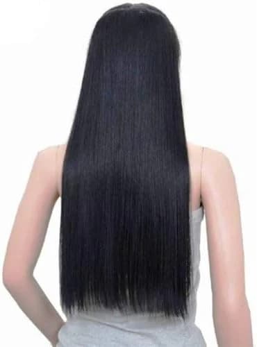 DILLARDZ Heat Resistant Clip-In Hair Extension Glossy Black