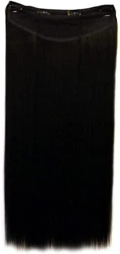 DILLARDS Long Wavy Clip-In Hair Extension Dark Brown 5 Clips