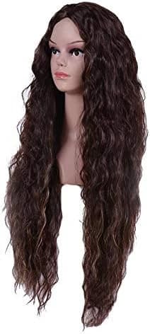 DILLARDS Long Soft Curly Brown Wig Women