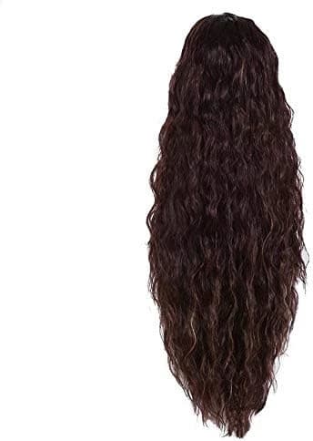 DILLARDS Long Soft Curly Brown Wig Women