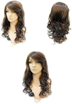 DILLARDS Long Curly Lace Front Wig Brown
