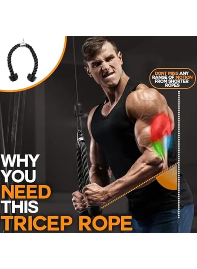 Heavy-duty triangular rope for push-ups and pull-ups, versatile double rope 