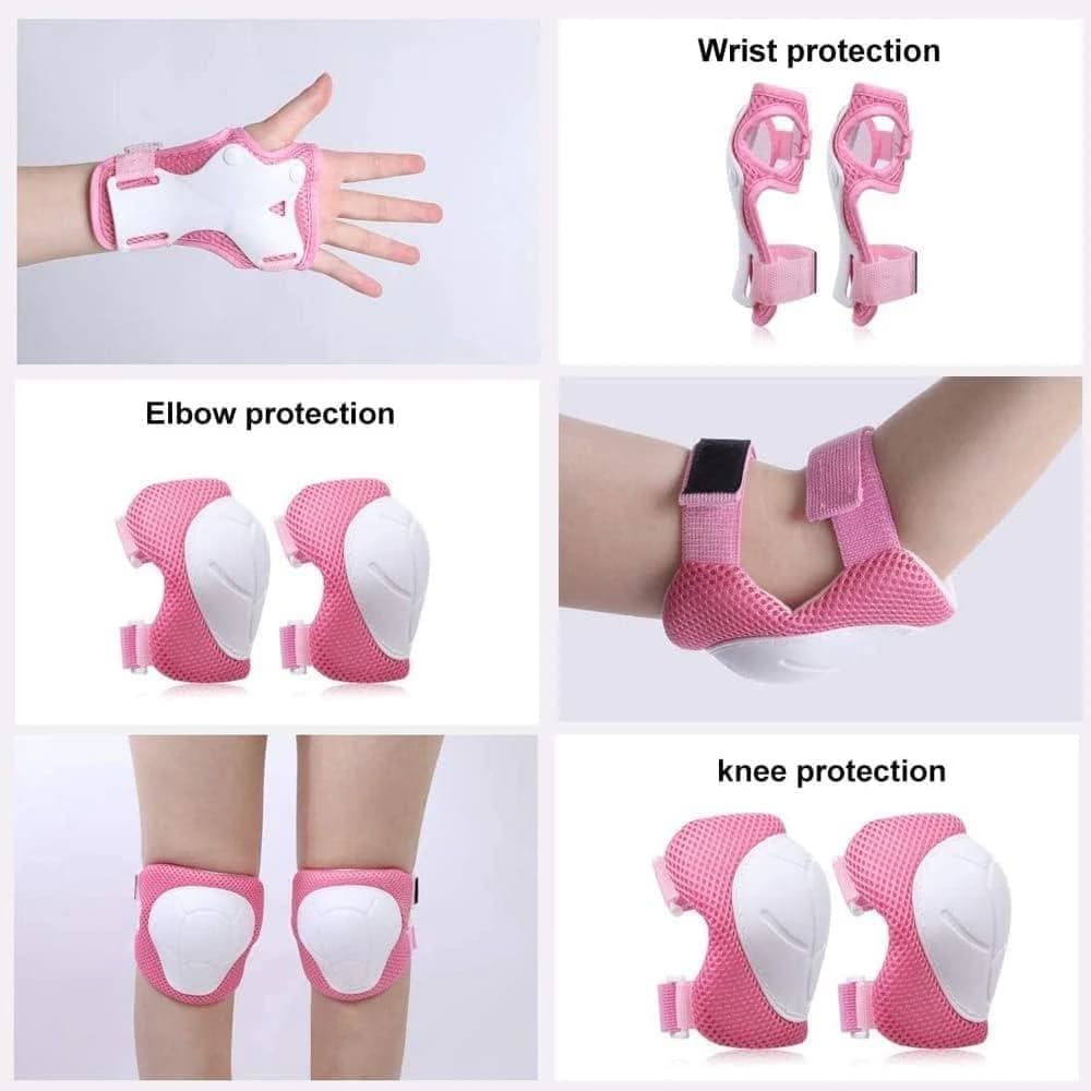 Kids Sports Protective Gear Set, Wrist, Knee, Elbow Protectors for Skating