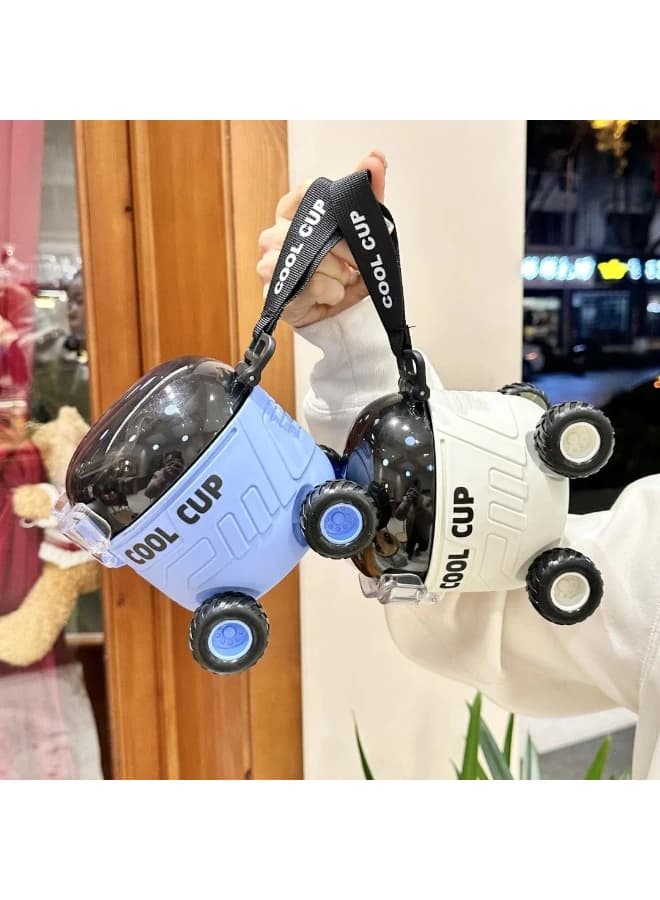 Kids Water Bottle with Wheels - Multi Color - 550 ML - Modern Design