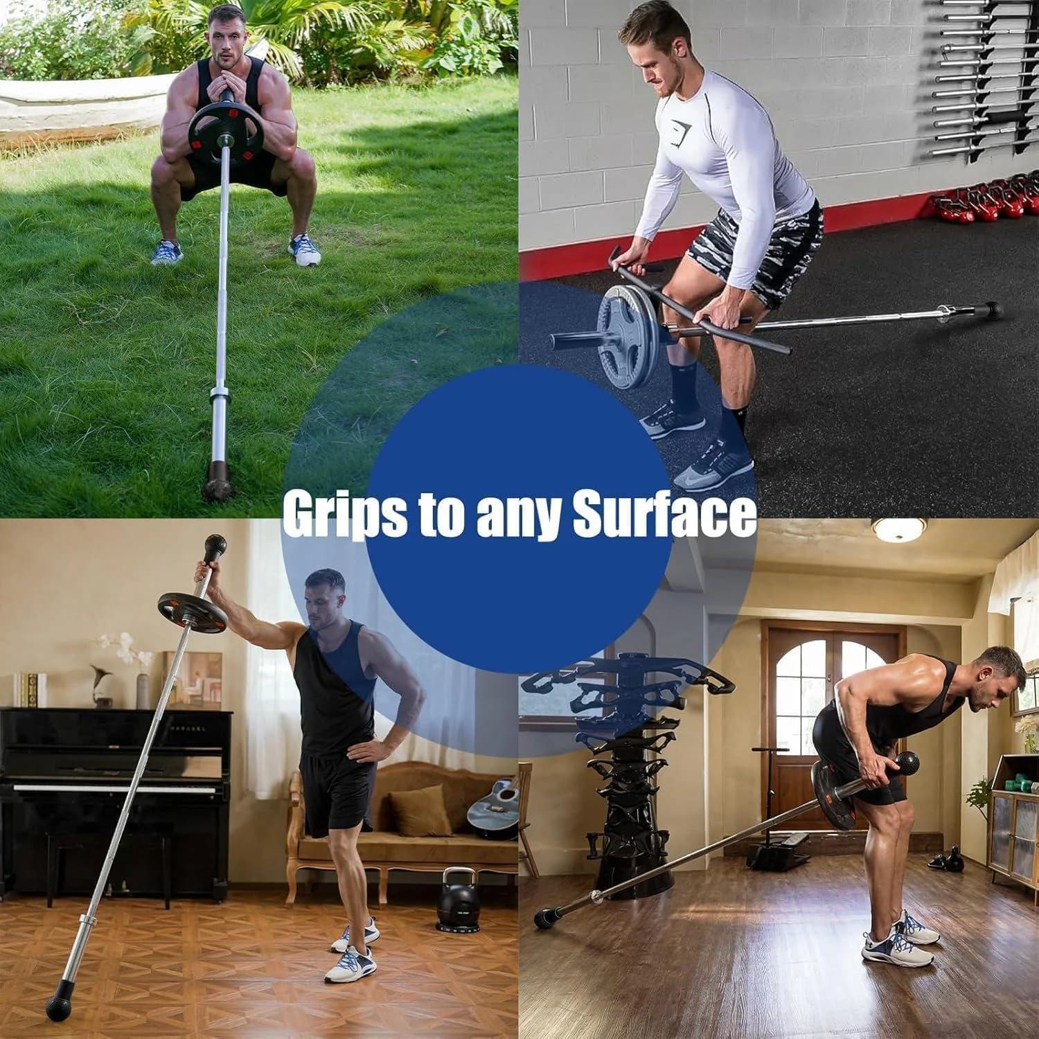 Landmine Bar Attachment, Turns Any Surface into a Landmine Workout - Press, Row