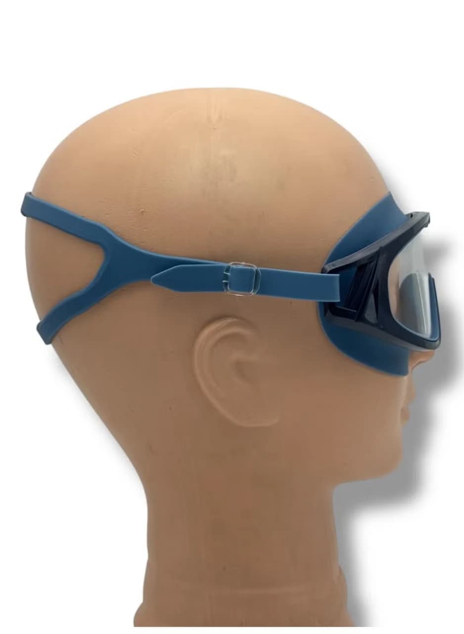Large diving goggles for swimming and diving with clear vision and anti-fog lens