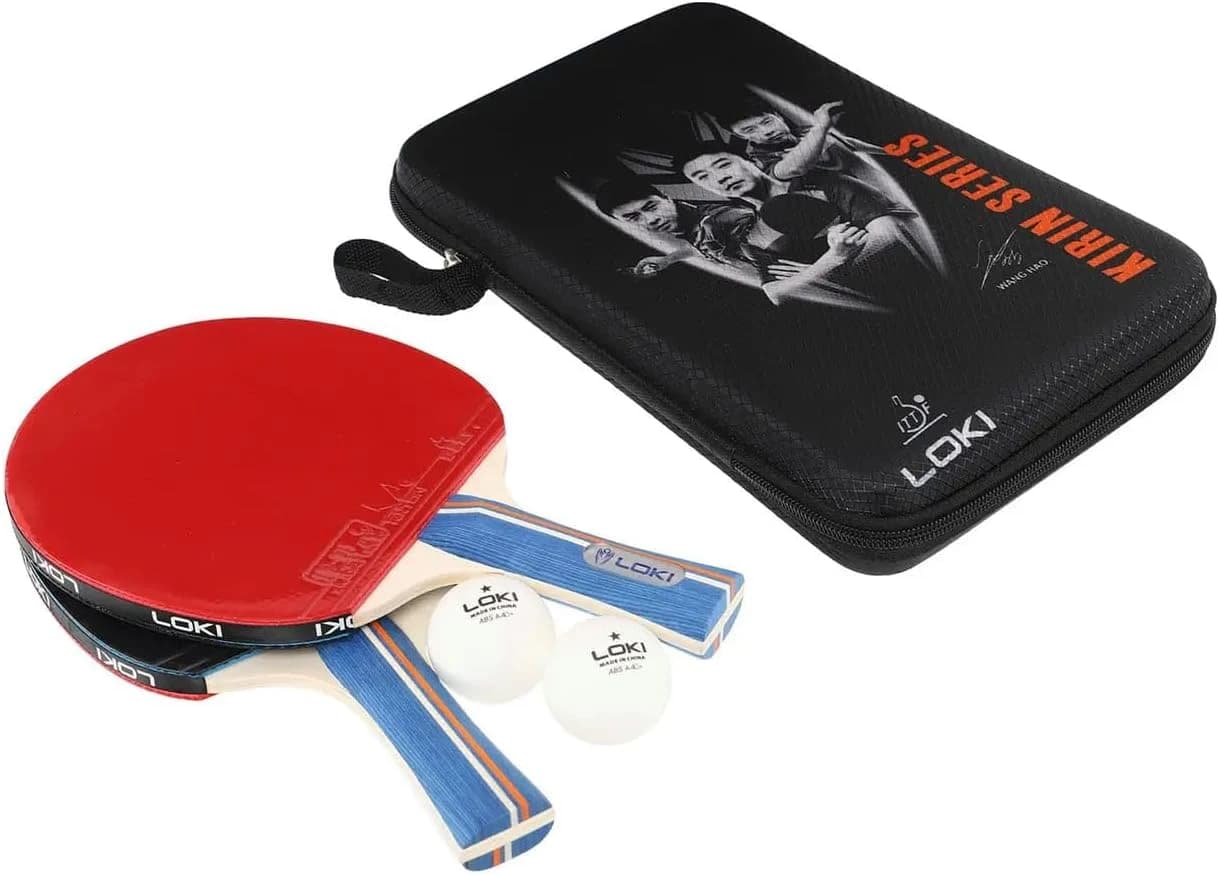 Loki Table Tennis Racket Set, Ping Pong Paddles with 2 Balls (K6)