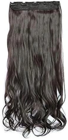 DILLARDS Short Wavy Heat Resistant Hair Extension Brown