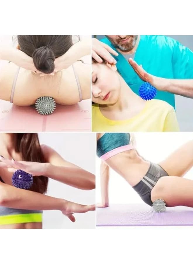 Massage Ball for Massage and Muscle Pain Relief, Spiky Design Balls, Stress 