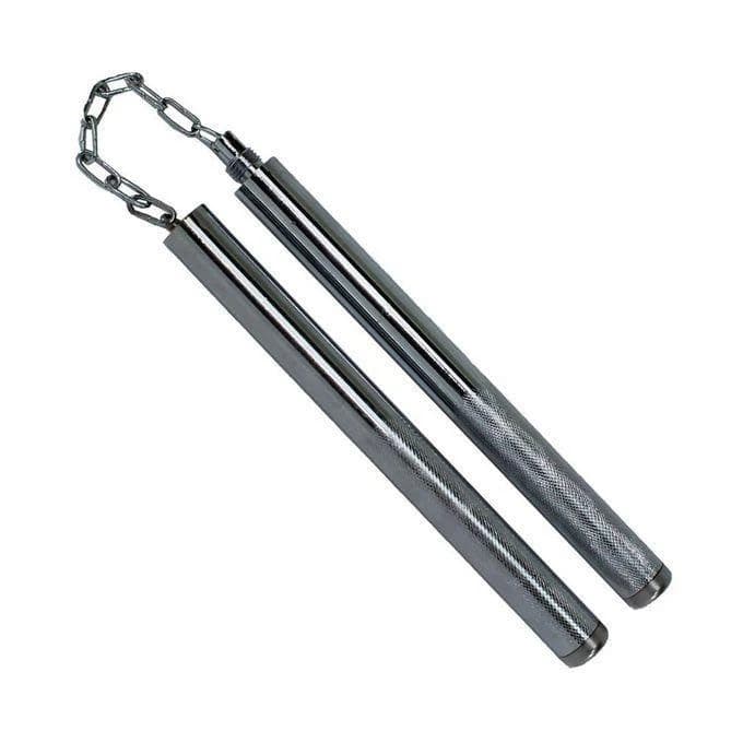 Metal Nunchaku - Silver ( Color may vary )