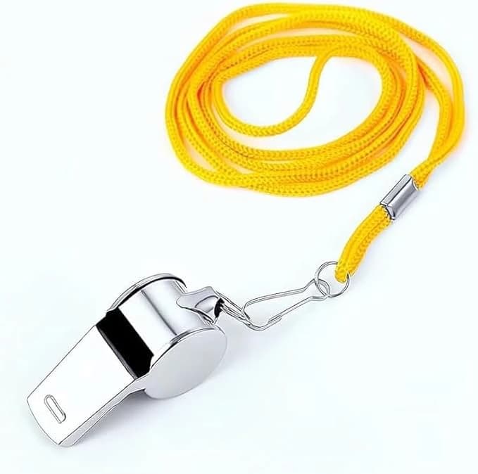 Metal Referee Whistle for Football Coaches, Sports Games, Referees, Loud