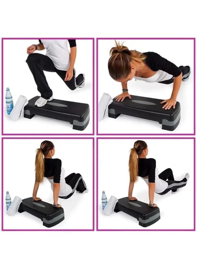 Multi-level exercise bike machine, 1 to 2 adjustable levels, ideal for home gyms