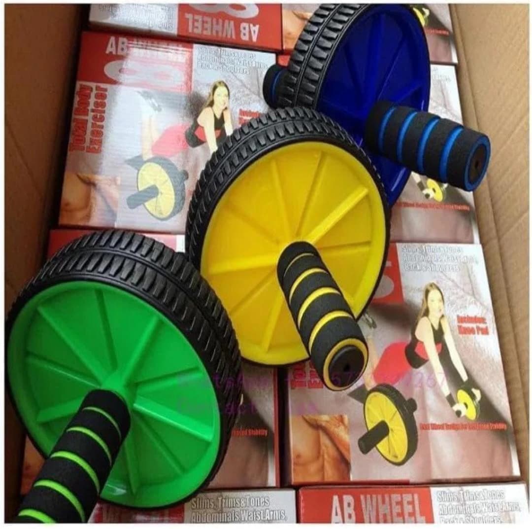 Multicolor Abdominal Wheel for Abdominal Muscle Exercise ( Color may vary )