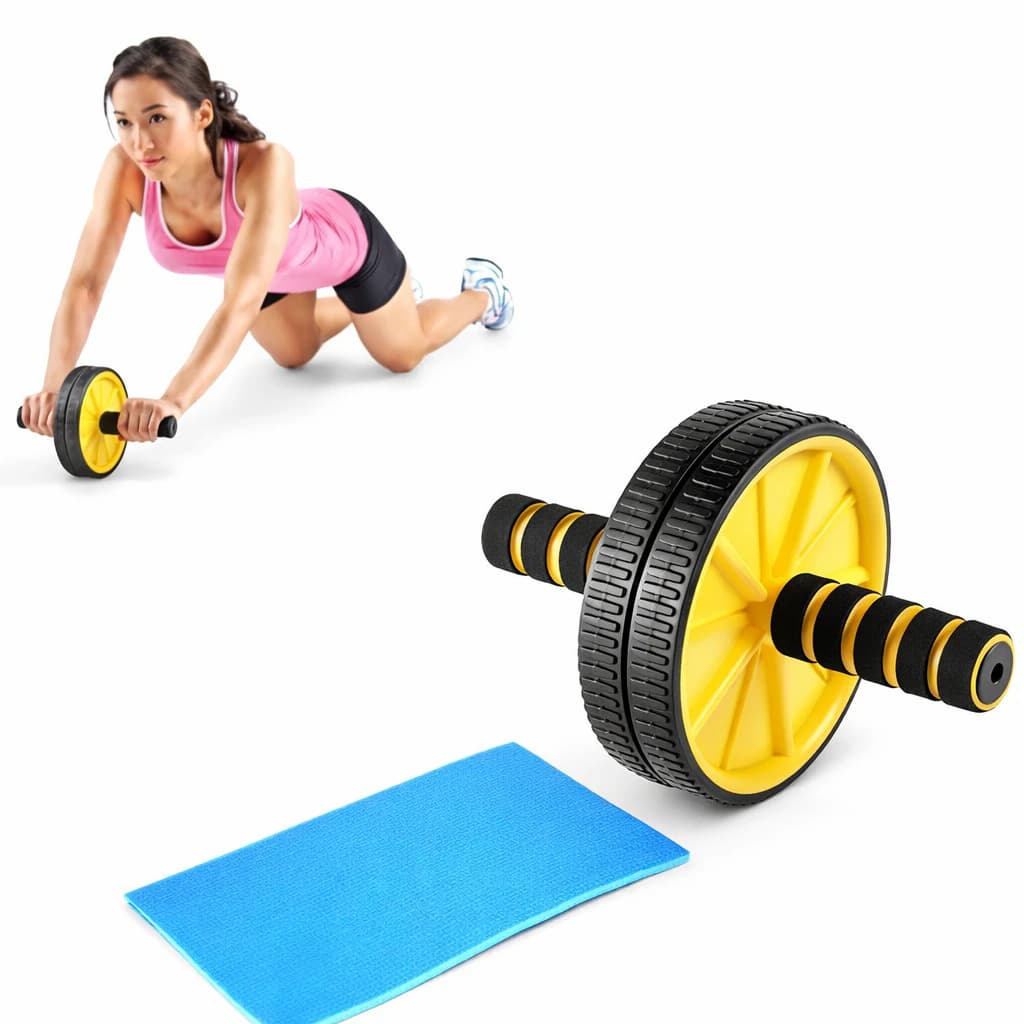 Multicolor Abdominal Wheel for Abdominal Muscle Exercise ( Color may vary )