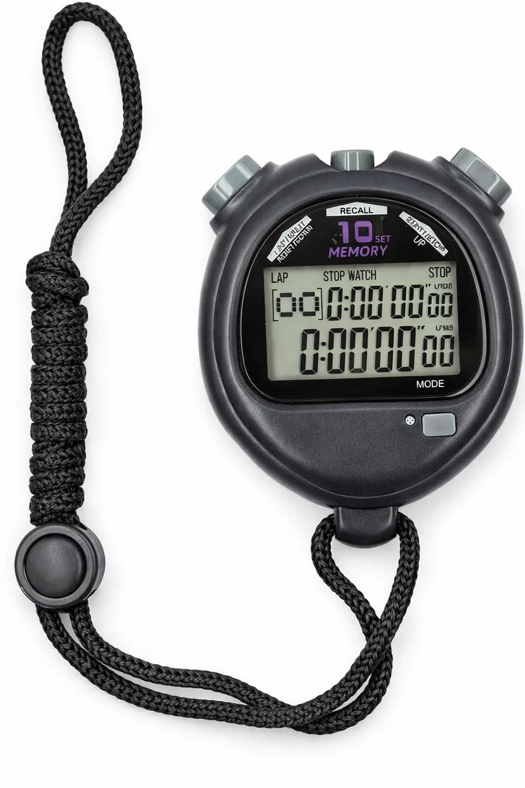 Multifunctional portable digital sports stopwatch, chronograph, sports timer 