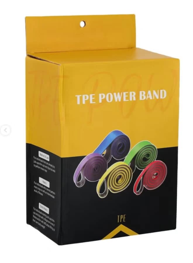 Natural Chin-Lift Roller Set, 5 Elastic Resistance Bands, Flexible Bands, Weight