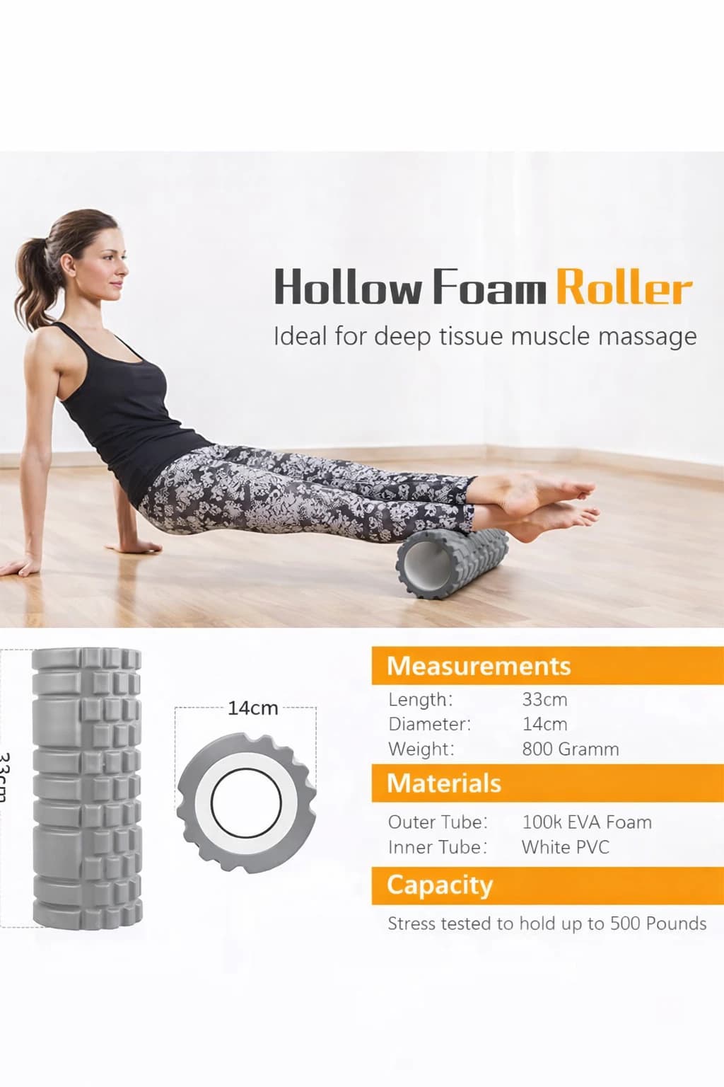 Natural Muscle Massage Roller, Abdominal Muscle Massage Roller for Muscle 