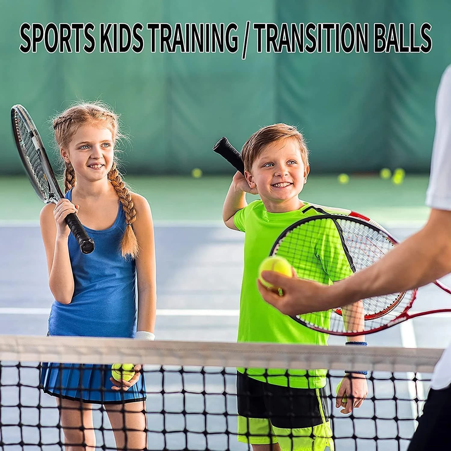Pack of 3 general disco tennis balls for advanced training, durable and reusable