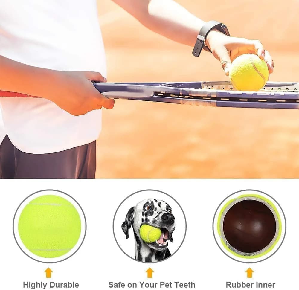Pack of 3 general disco tennis balls for advanced training, durable and reusable
