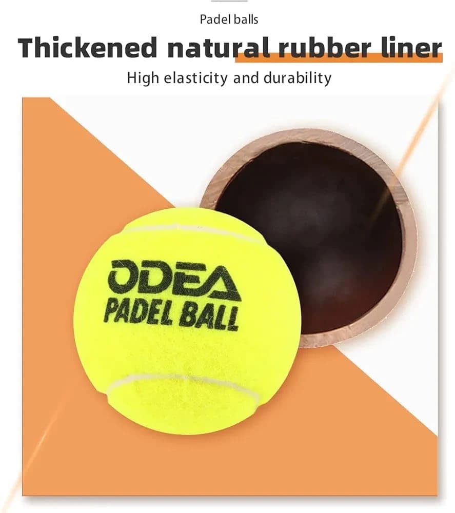 Padel tennis balls, high-elasticity yellow balls, rubber tennis training balls, 