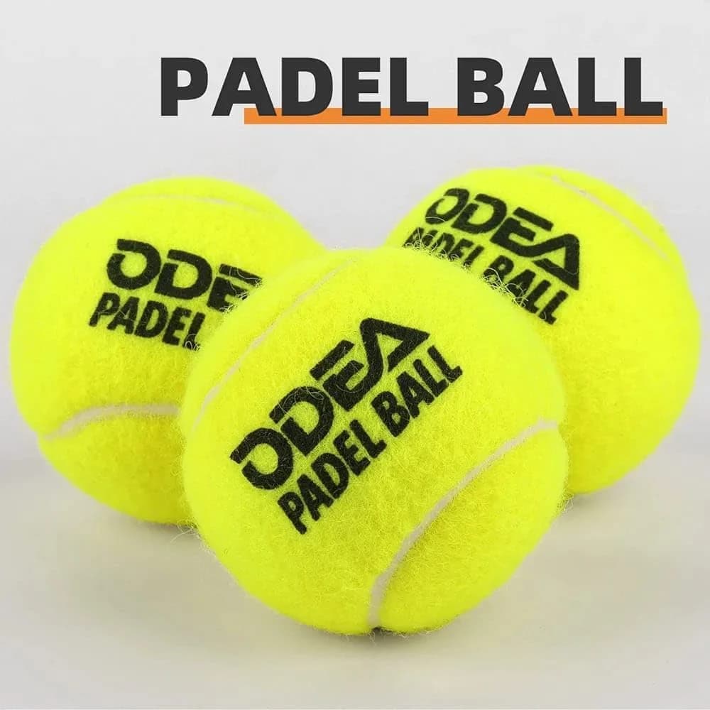 Padel tennis balls, high-elasticity yellow balls, rubber tennis training balls, 