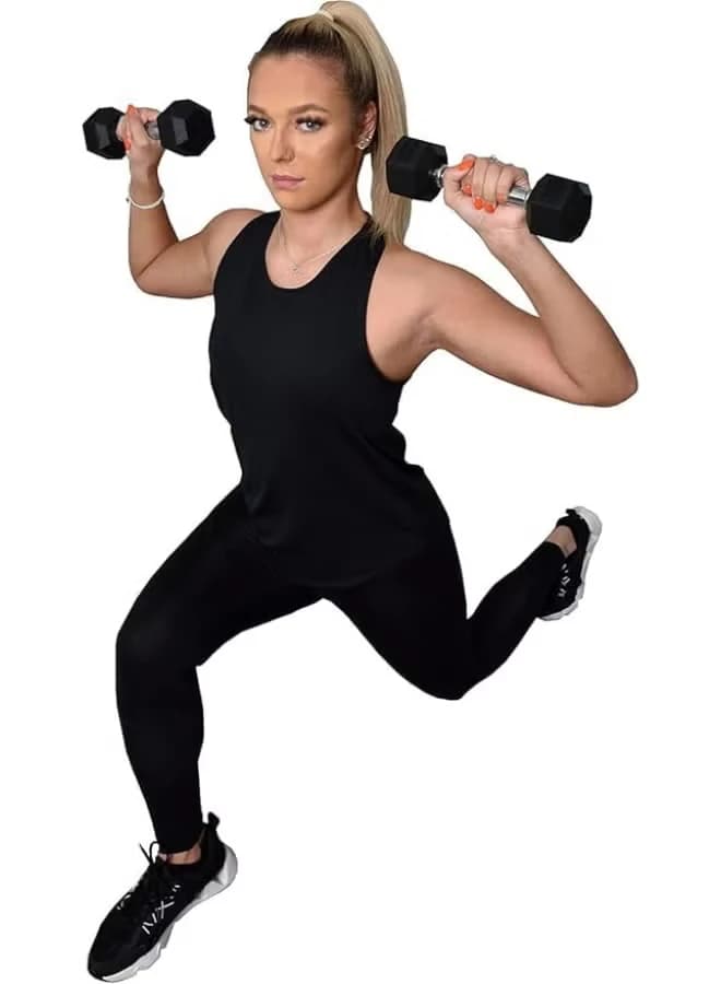 Pair of 2.5 kg dumbbells - rubber-coated cast iron hexagonal dumbbells