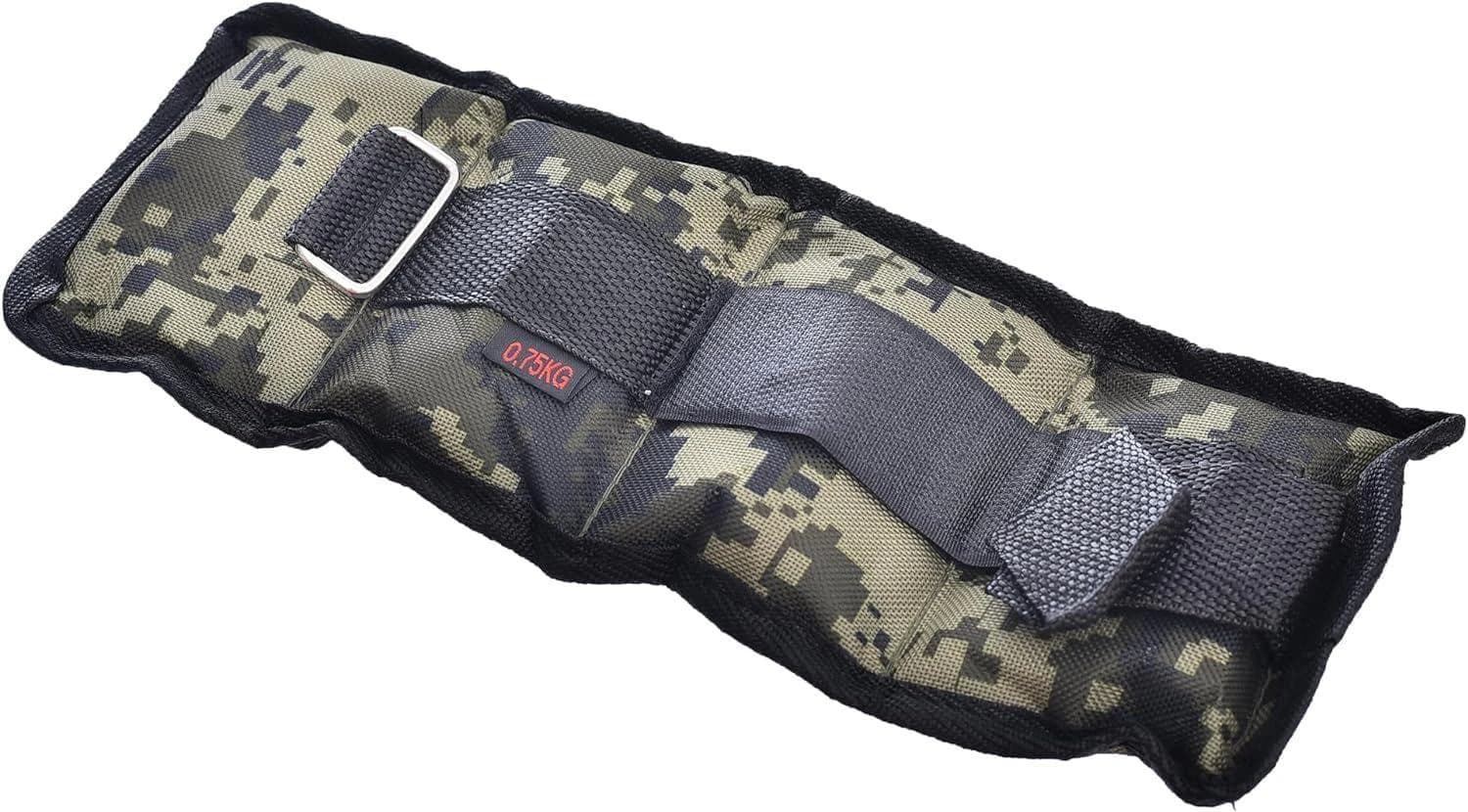 Pair of Hand and Foot Weights Sandbags for Legs and Gym - Camouflage ( Color may