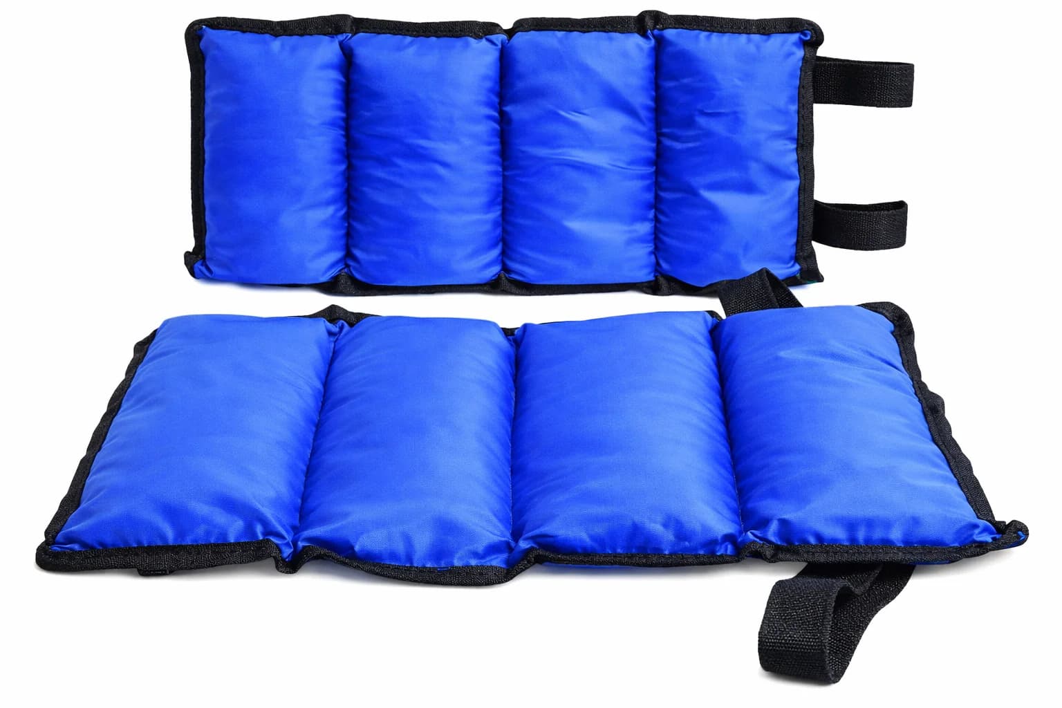 Pair of sandbags for hand and foot weights for leg and gym exercises multicolor