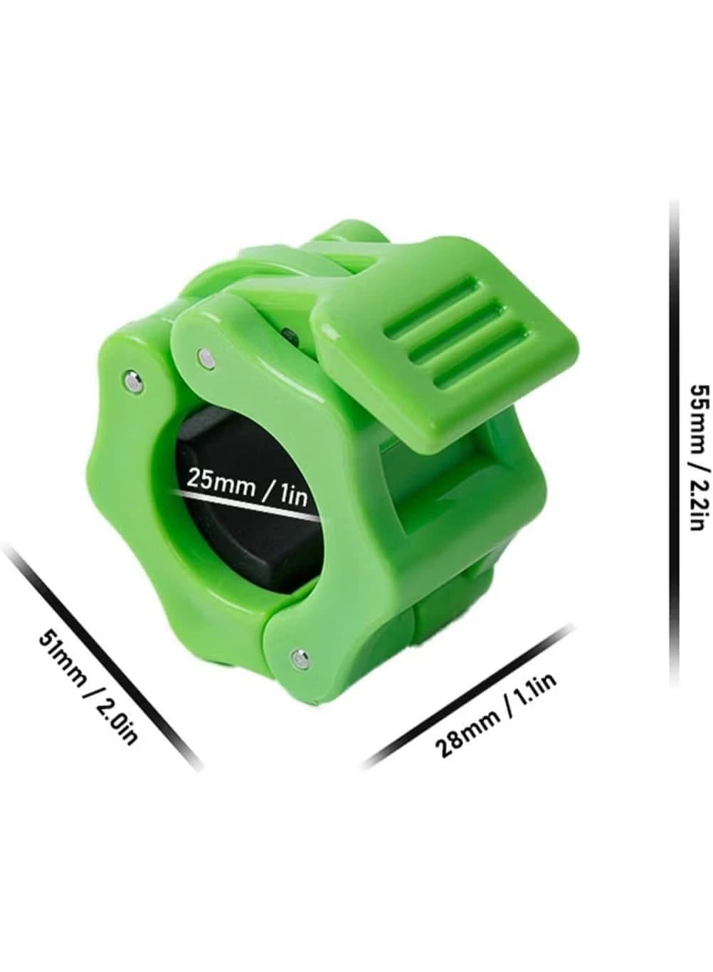 Pair of weight clamps, quick lock, 1 inch diameter, weight arm, fixing