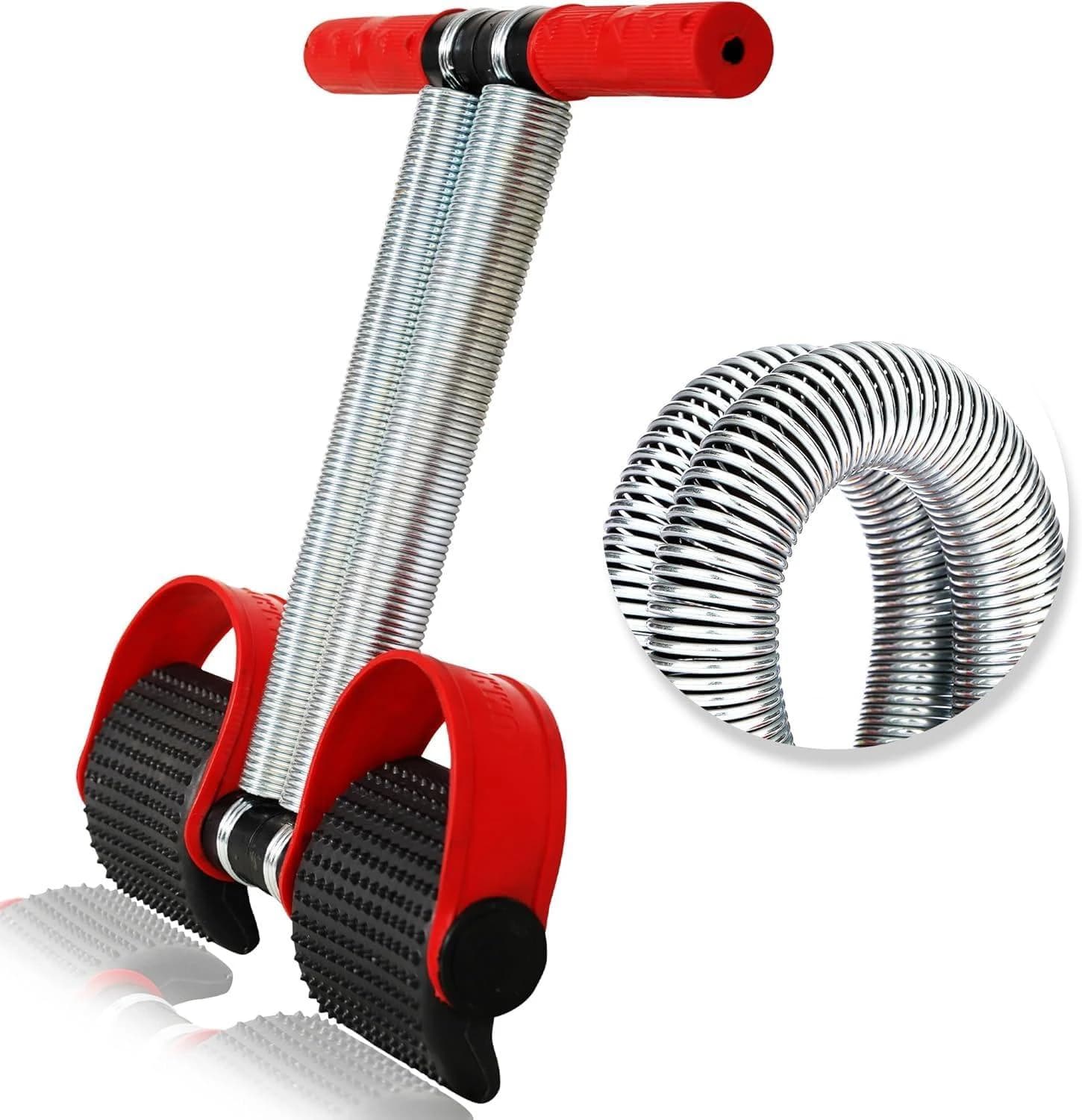 Perfect Fitness Exercise Tool, 4 in 1 Double Spring with Foot Pedal for Abs 