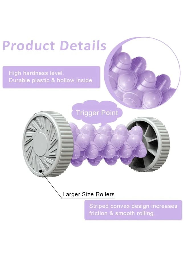 Plantar Fasciitis Roller Foot Massager for Heel Spur Relief - Portable Hand Mass
