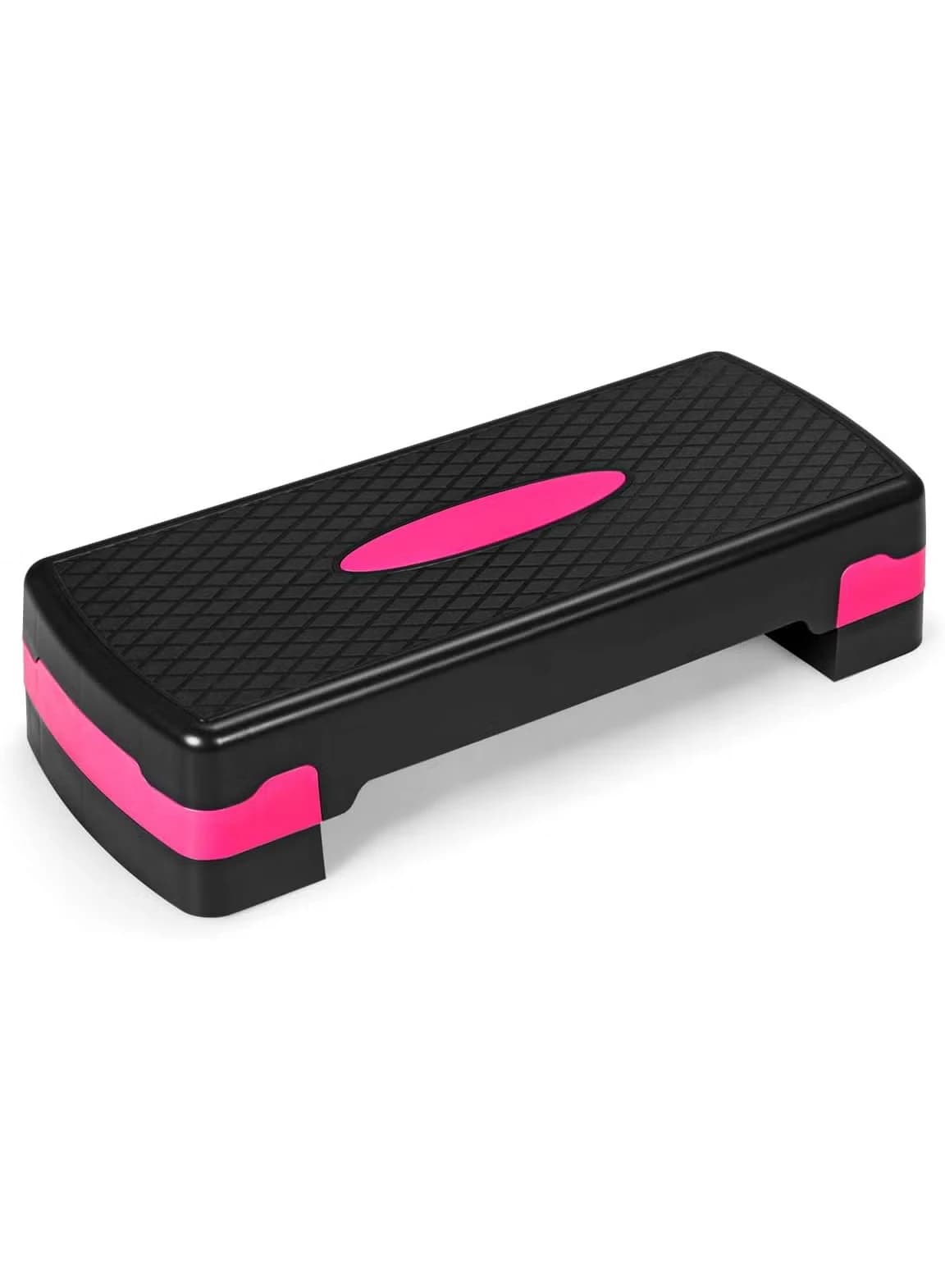 Polypropylene aerobic exercise board, height adjustable, non-slip rubber mat