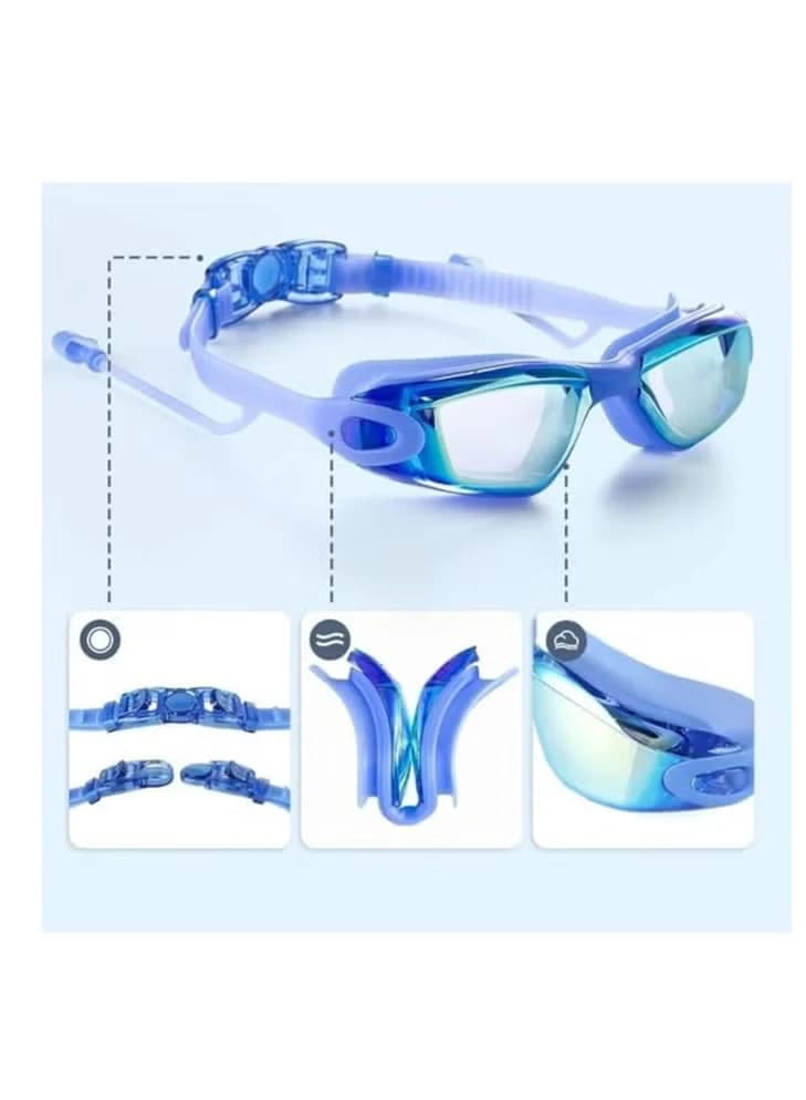 Premium Clear Ultra-Fast Swimming Goggles - Leak-proof, Anti-fog, UV Protection 