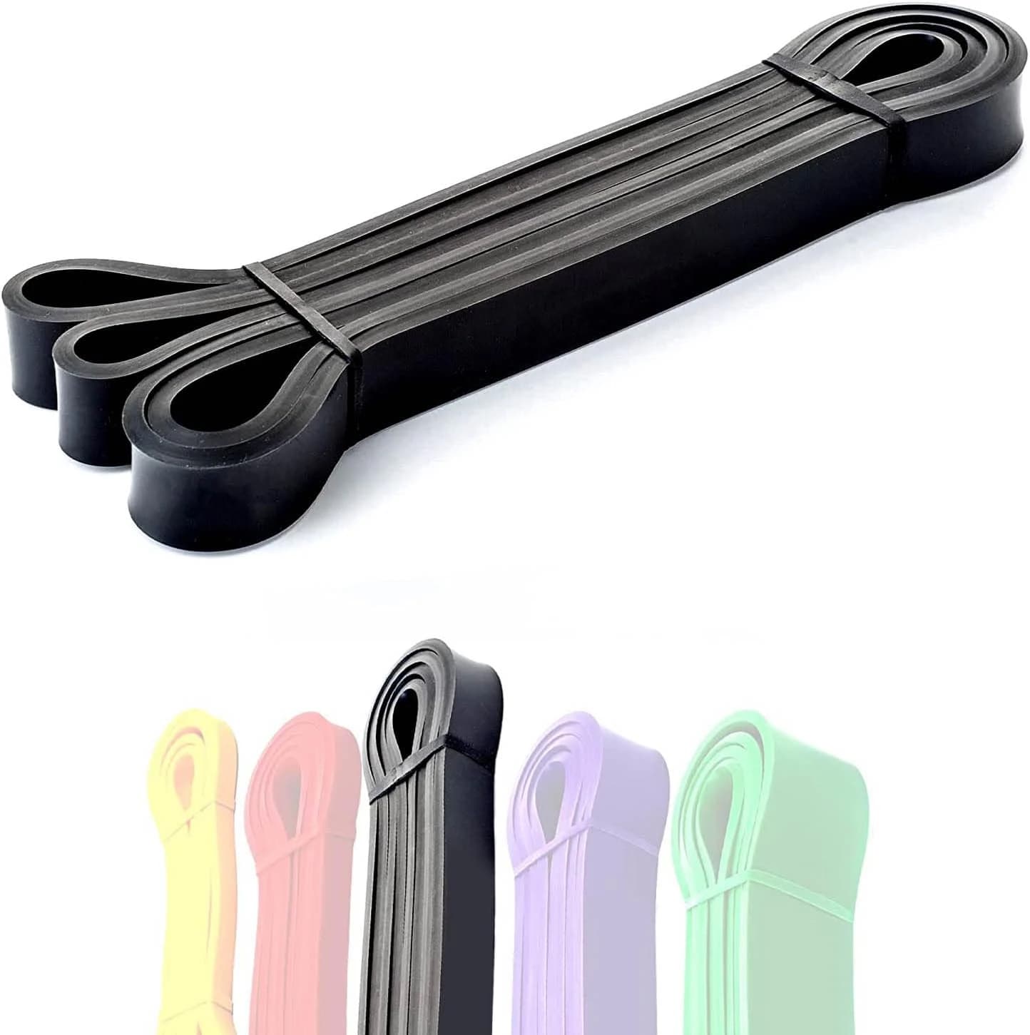 Premium latex resistance band for warm-up, stretching, and strength training 