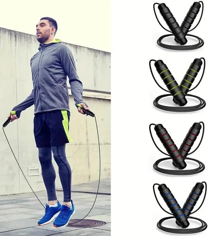Premium quality tangle-free jump rope for men and children, adjustable 
