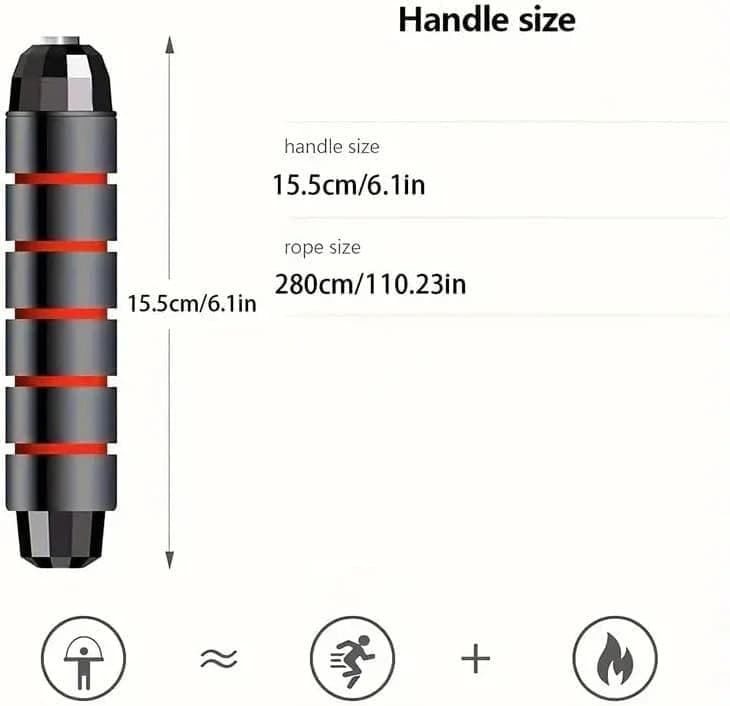Premium quality tangle-free jump rope for men and children, adjustable 