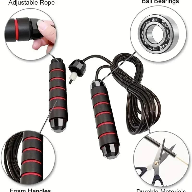 Premium quality tangle-free jump rope for men and children, adjustable 