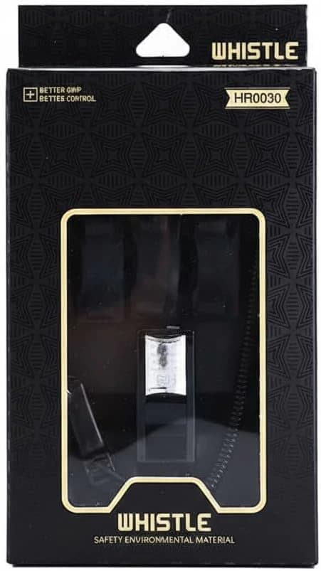 Professional "Finger Grip" Pattern Whistle - Loud and Clear Sound, Ergonomic 