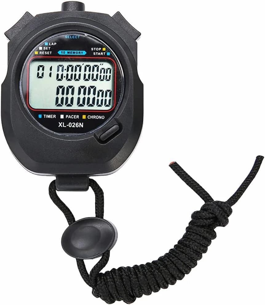 Professional Digital Stopwatch, with Metronome, Clock, Alarm and Countdown 
