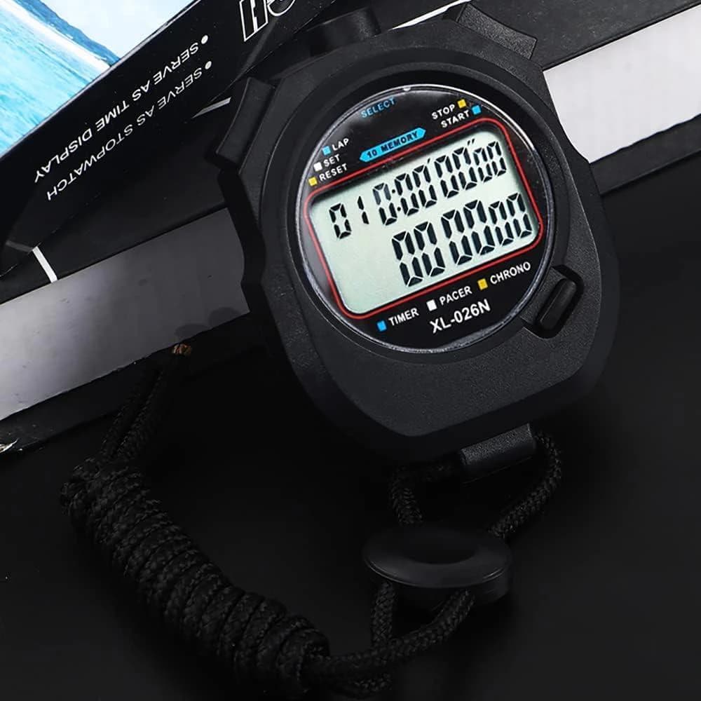 Professional Digital Stopwatch, with Metronome, Clock, Alarm and Countdown 