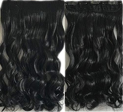 DILLARDS Long Curly Hair Extension Black W1009