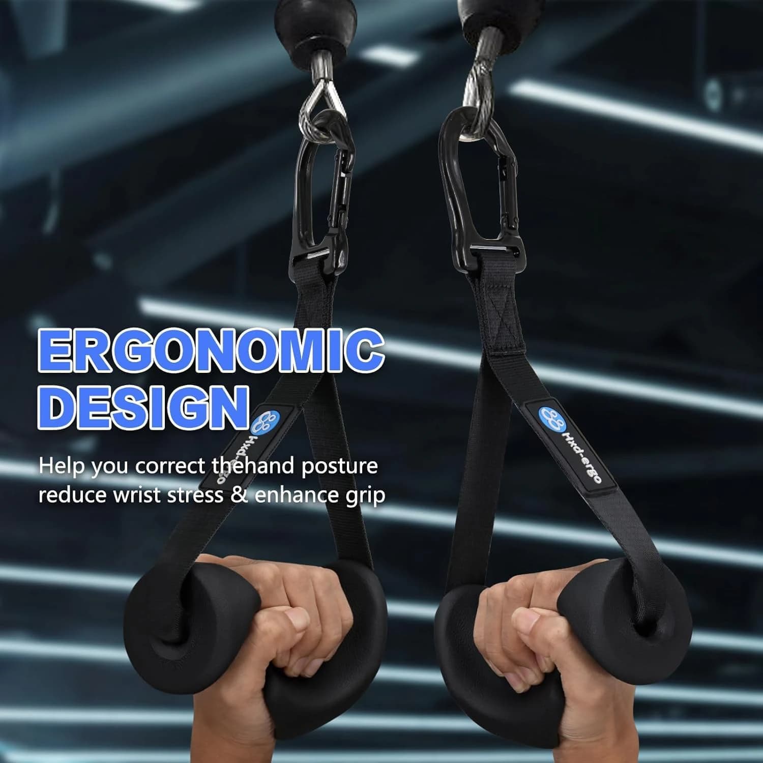 Professional Gym Cable Grips (2-Pack) – Comfortable, Non-Slip Grip – Compatible 