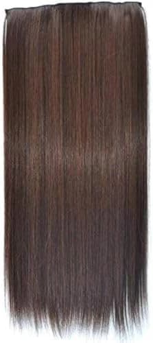 DILLARDS Heat Resistant Straight Hair Extension Brown