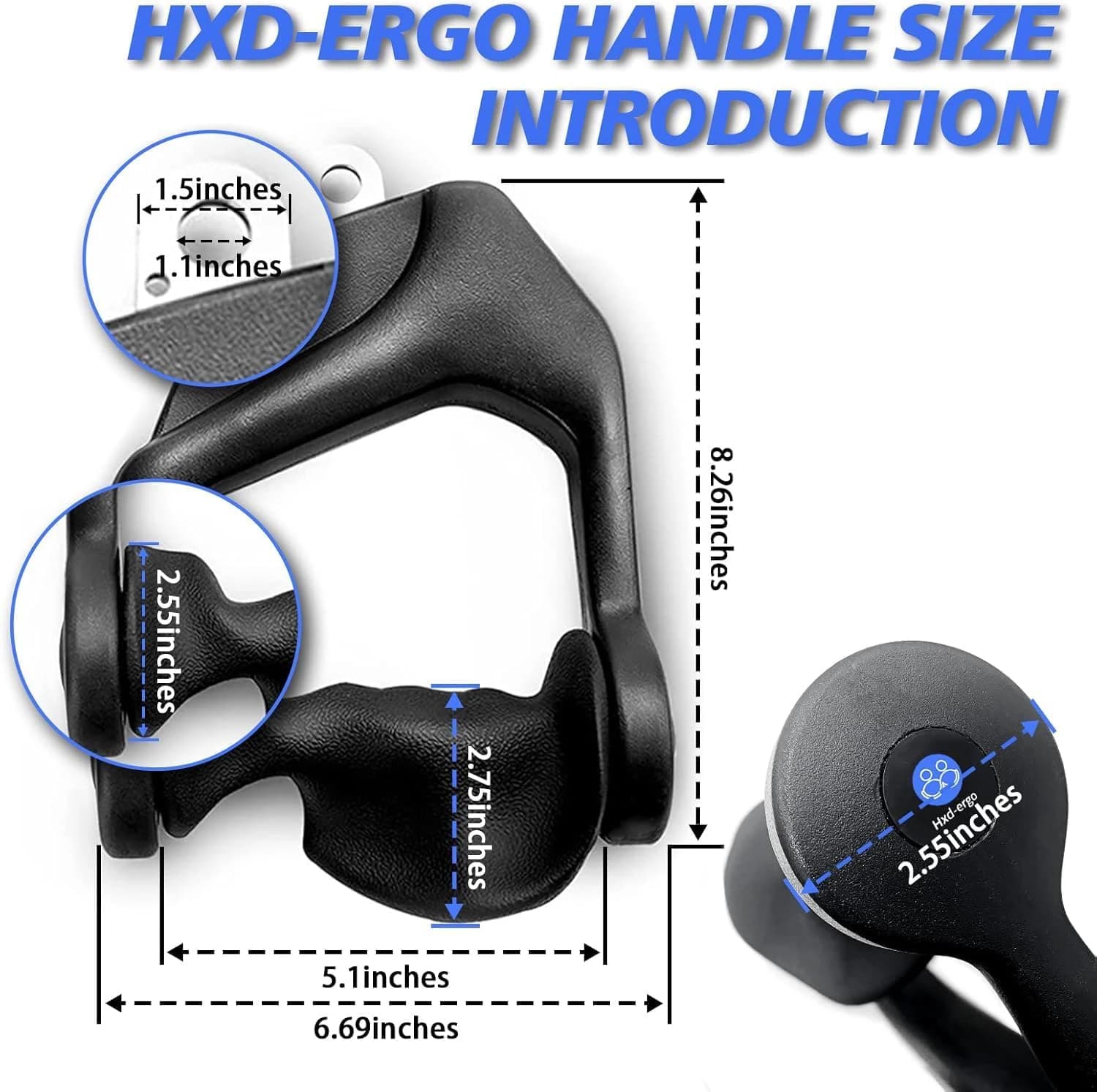 Pull Down Attachments Pull Down Handle with Ergonomic Handles, Cable Machine 
