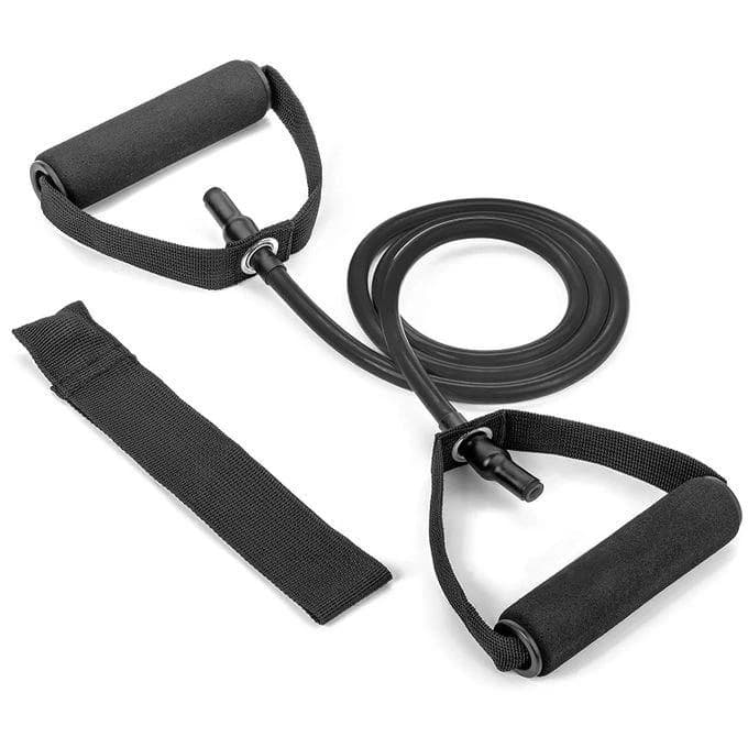Pull String for Fitness and Aerobics with Door Anchor 20-25 LB - Black