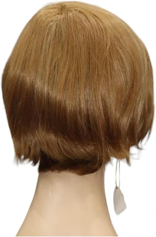 DILLARDS Short Layered Bob Wig Honey Blonde Side Bangs